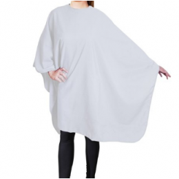 Пеньюар для стрижки белый Eurostil