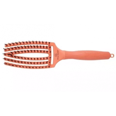 Щітка для волосся масажна Olivia Garden Finger Brush Combo Coral